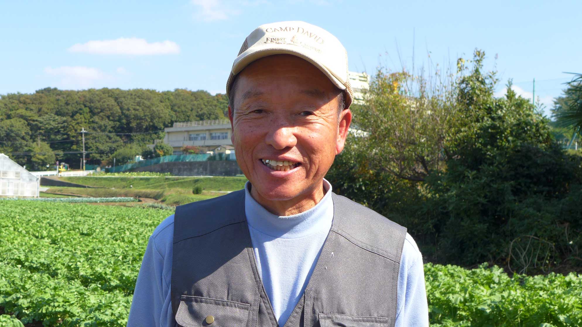 「根付の春菊と赤紫蘇がとても人気です」横浜丸大農園 – 川戸　吉博さん